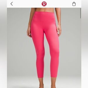 Lululemon Align Highrise pant 25” - sonic pink - size 10